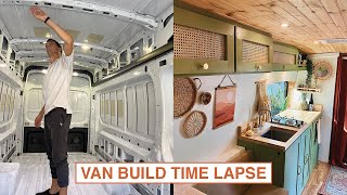 FULL TIME LAPSE | Camper Van Conversion | DIY Van Build | Ford Transit | Vanheer Adventures