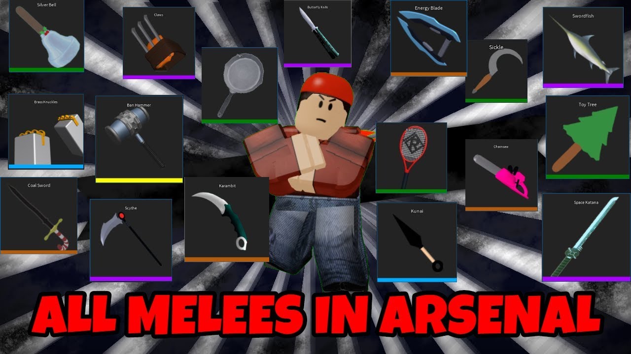 All Melees In Arsenal Roblox Youtube