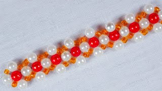gorgeous beaded border design hand embroidery, beads work tutorial