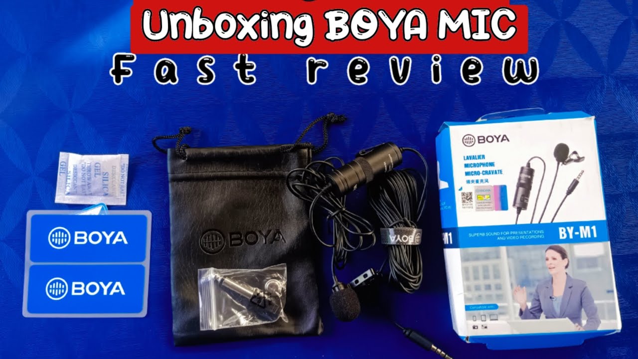 how to unboxing BOYA MIC || Odia tech tips fast unboxing video thank ...