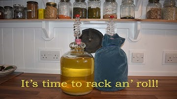 Racking your first demi-john of home-made wine - Home brewing - Wine making help and tips.