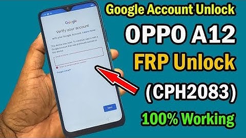 Oppo A12 (CPH2083) Pattern Frp Bypass Without Pc Latest Security 2022/@TechnicalGuruji