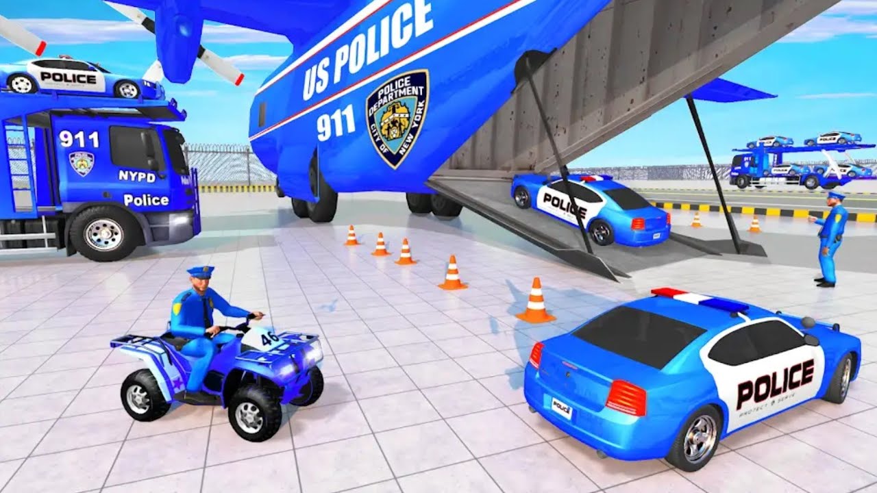 US Police Vehicles Cargo | Cargo Truck Transport - Android Gameplay