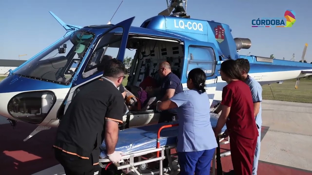 La Provincia realizó un rescate aéreo de emergencia en la zona del Cerro Negro