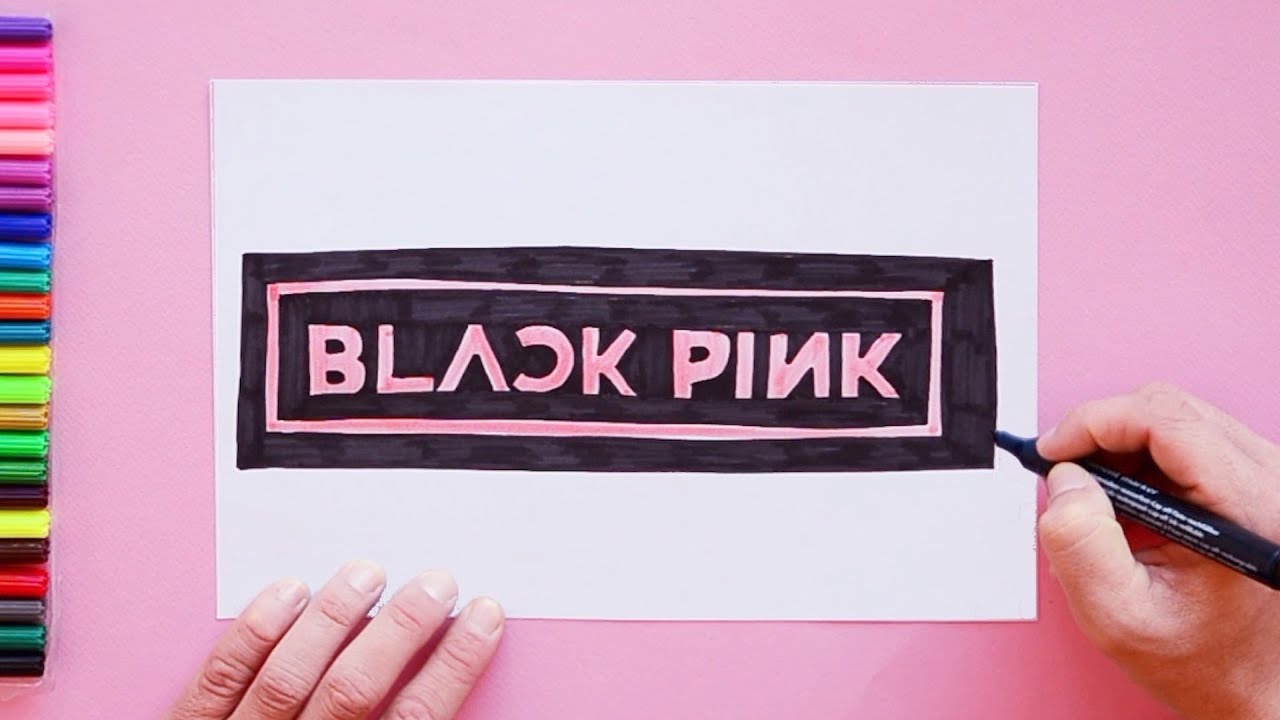 How to draw Blackpink Band Logo - YouTube