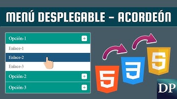Como hacer un Menú Desplegable estilo acordeón con Html5, Css3 y JavaScript