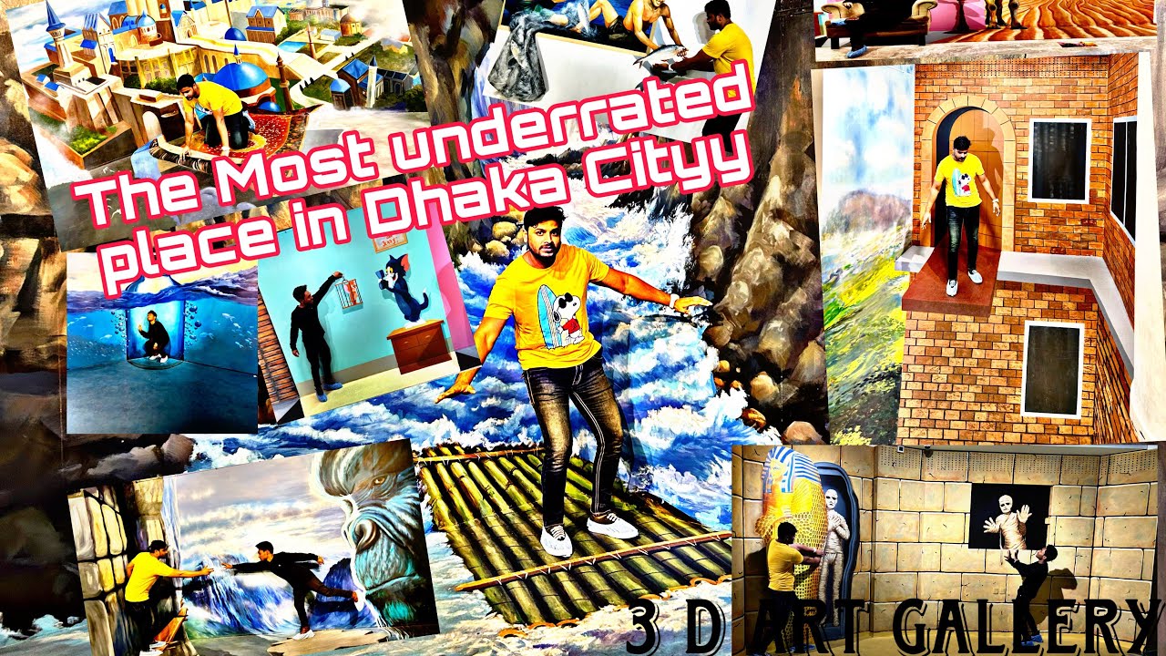 The most underrated place in Dhaka | 3D art gallery review | Mishal vlogs