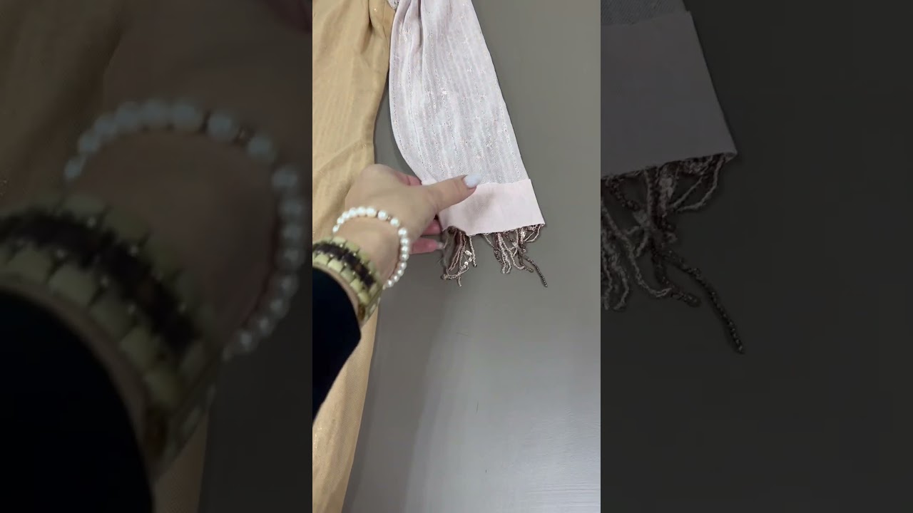 Край на ткани с пайетками нужен для обработки низа платья, юбки, брюк и даже рукавов. Не срезайте!