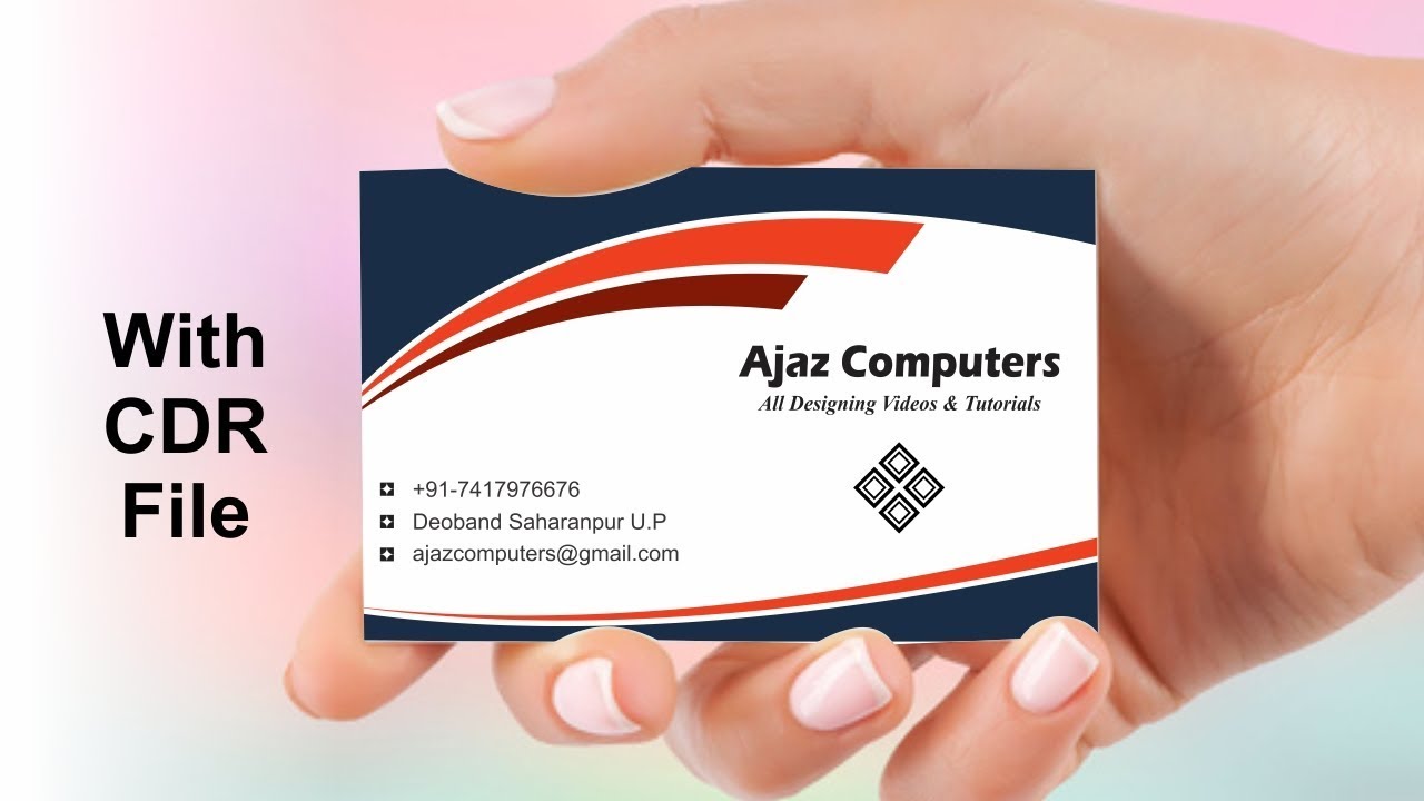 Professional Visiting Card Design in CorelDraw & Professional Business