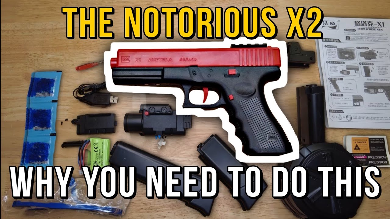 How To DISABLE RECOIL SLIDE on the JM-X2 Glock Style Gel Blaster Upgrade Mod For Best Performance