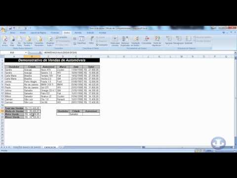 Curso Simplesmente Excel Avançado - Aula 07 - Função BD - Utilizando critérios