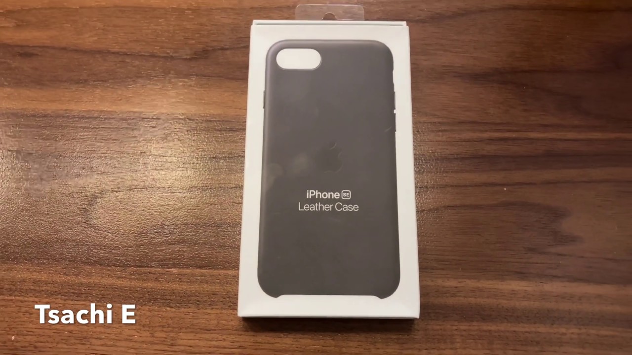 Apple Official iPhone SE Leather Case Unboxing (black) YouTube