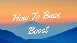 How To Bass Boost Using Audio City 2018 screenshot 3