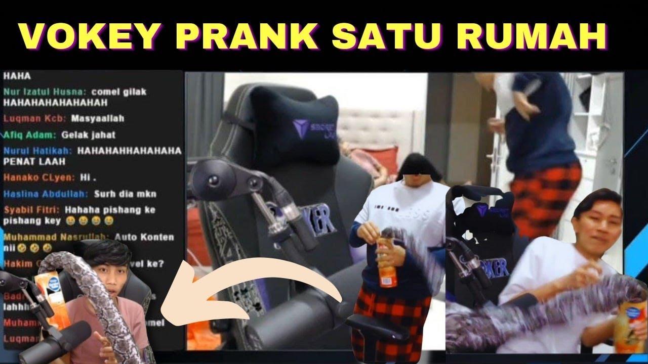 LAWAK VOKEY PRANK PLAYER AXIS DENGAN "ULAR" 🤣
