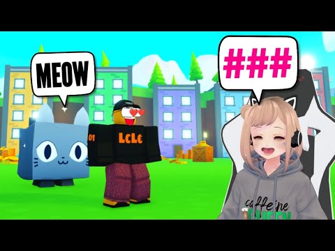 took VTuber from NOOB to PRO (SHE said #### SO MUCH) in Pet Simulator X