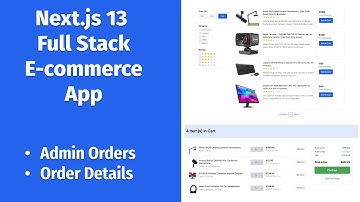 Next.js 13 Full Stack E-commerce App #28 | Get All Orders (ADMIN), Order Details