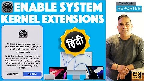 MacBook Enable Kernel Extensions 🔥 Secruity iMac for Installing trusted dev applications Movavi