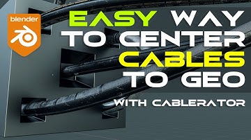EASY way to center your cables to geo in Blender with Cablerator