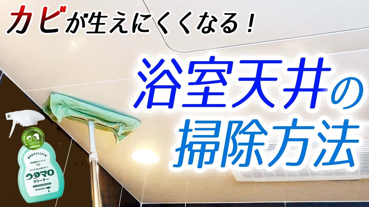 お風呂のカビ対策 浴室天井の掃除方法と使用道具を解説 Youtube お風呂のカビ対策 浴室天井の掃除方法と使用道具を解説 Youtube