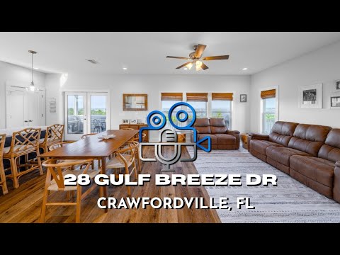 28 Gulf Breeze Dr, Crawfordville, FL home video tour