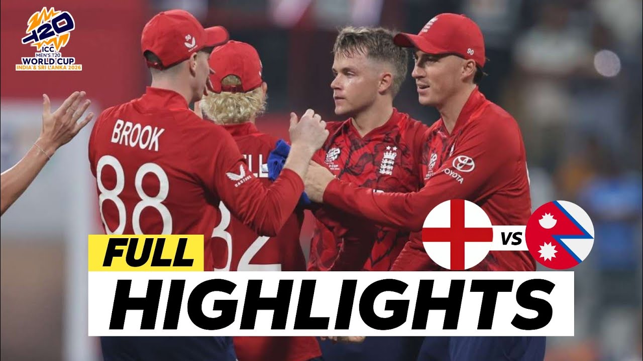 England vs Nepal T20 World Cup 2026 5th Match Full Highlights | ENG vs NEP Highlights 