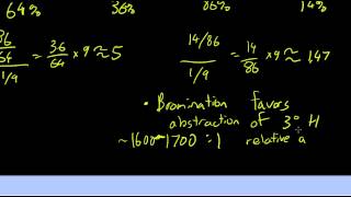 Selectivity in Radical Halogenation Part 1