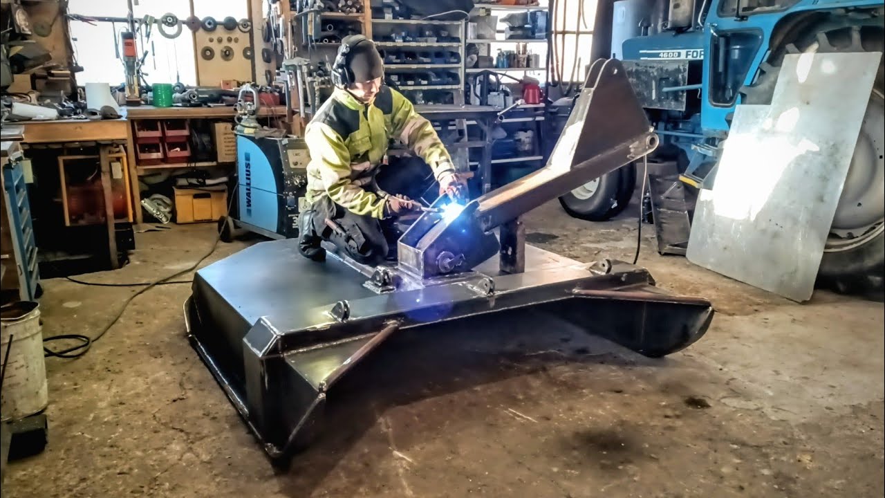 Building a tractor chain mulcher, hydraulic front board and boom ...