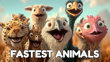 Top Fastest Animals in the World | Learning Video for Children🌍