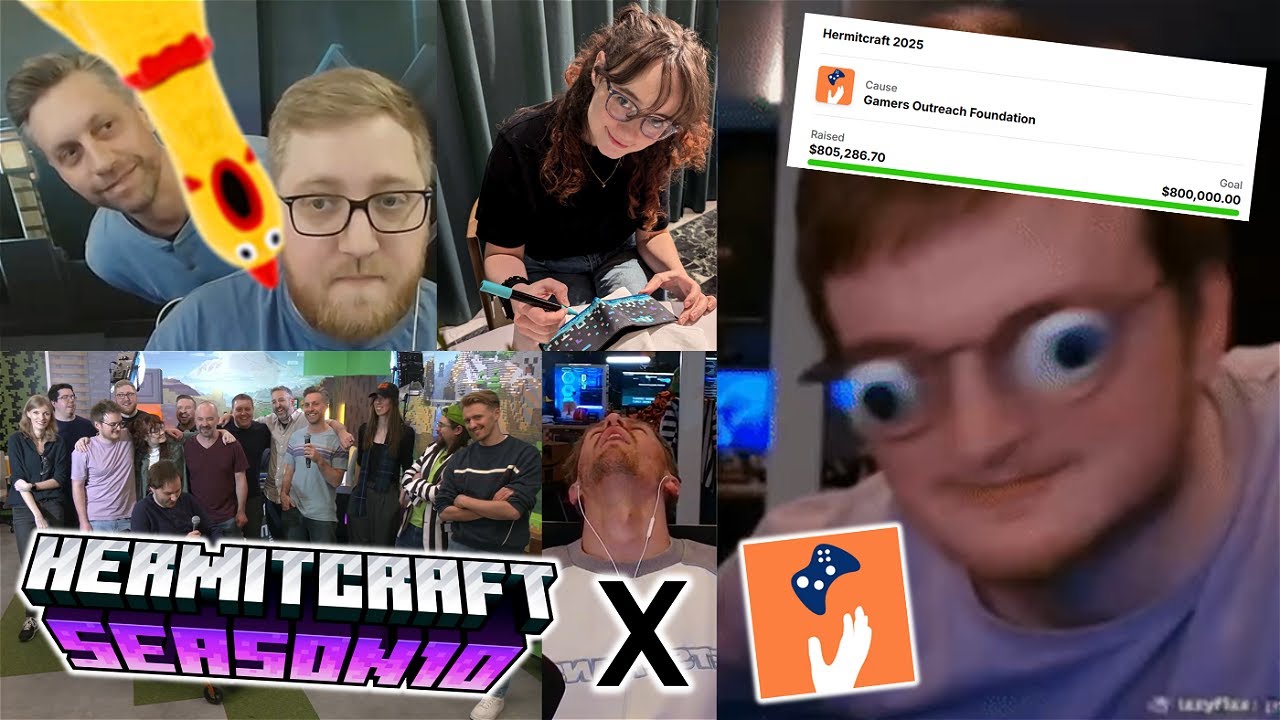Hermitcraft Charity Stream 2025 Highlights! (Gamers Outreach - Gamers for Giving)