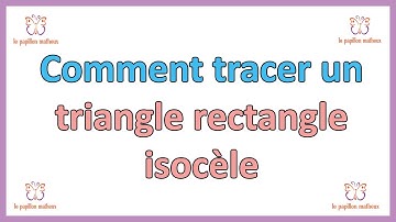 Comment tracer un triangle rectangle isocele au compas