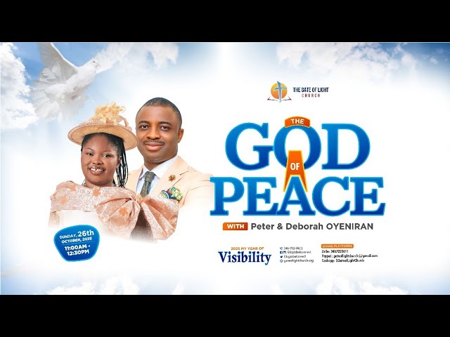 SUNDAY WORSHIP SERVICE II THE GOD OF PEACE II OCT 26, 2025