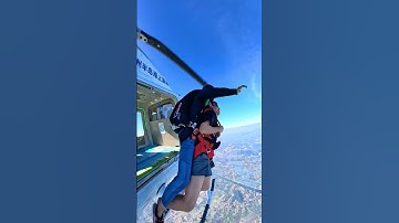 Skydiving at 13000 ft! #paragliding #skydiving #adventure #top #shorts #skydive #status