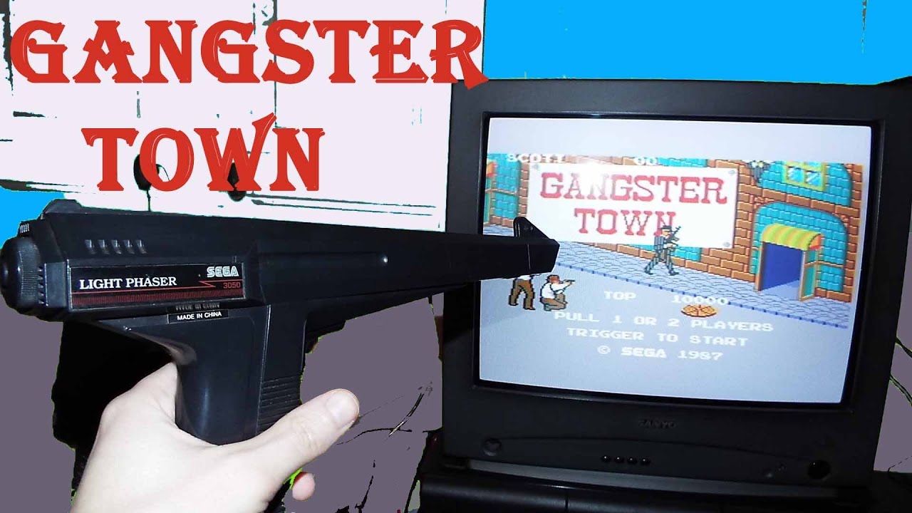 Gangster Town (5074), Sega Master System, Longplay, Completed, 1987, Light Phaser (3050), sms, gun