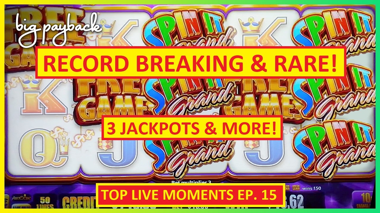 THREE Jackpots → Record Breaking LIVE Top Casino Moments (Ep. 15)