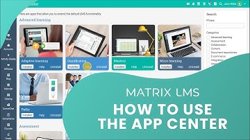 How to use the App Center in MATRIX LMS