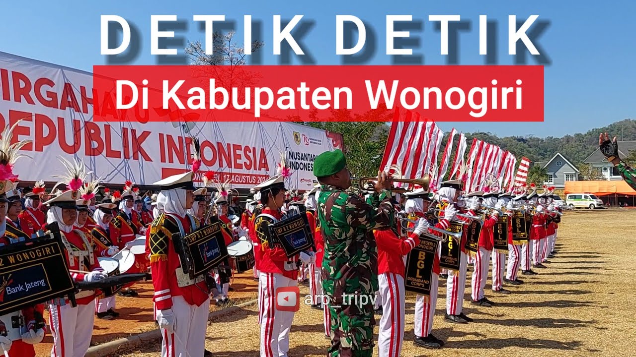 Drumband Bahana Giri Laksita SMPN 2 & Bahana Mahardika SMPN 3 Wonogiri Upacara HUTRI -79