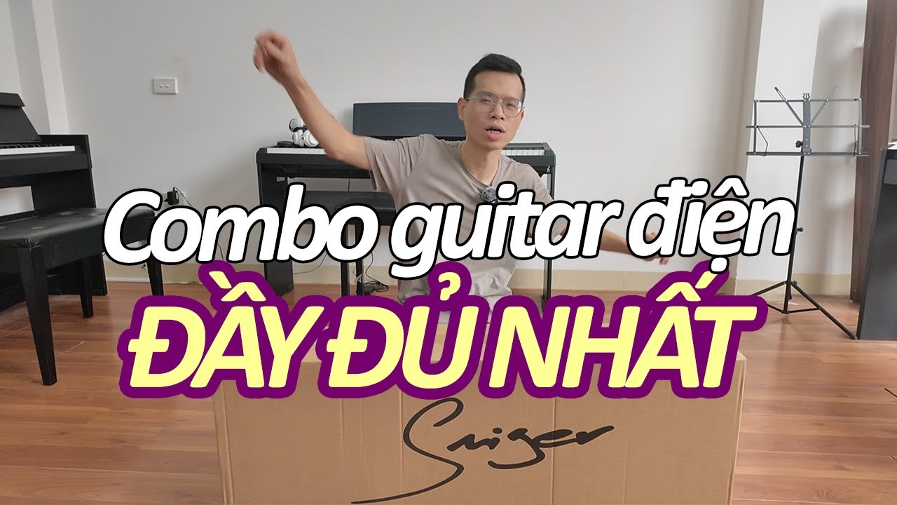 UNBOX BỘ COMBO GUITAR ĐIỆN + ÂM LY SIÊU XỊN DÀNH CHO NGƯỜI MỚI TẬP CHƠI | @LongNghichNhacCu