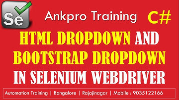Selenium with C# 21 - Differences between handling HTML dropdown and bootstrap(non select) dropdown.