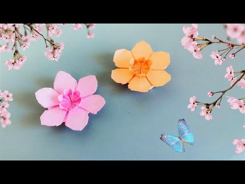 折纸教程 折一朵超美的立体花 送朋友做装饰都好看 Youtube