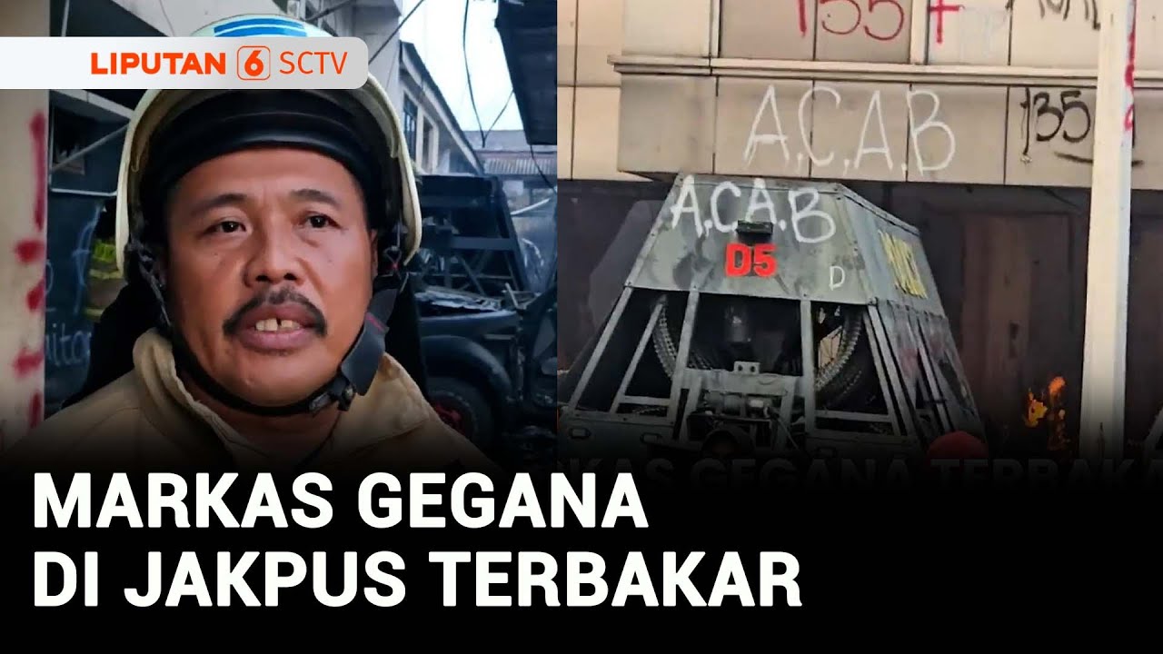 Markas Gegana di Kramat Raya Jakpus Terbakar, Warga Sempat Dengar Ledakan | Liputan 6
