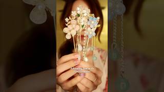 💐 Putting Flower Jewelry on You 🌷 #asmr #asmrjewelry #flowers