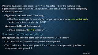 Understanding the Cost of Setting a Variable vs. Conditional Checking in JavaScript Profile