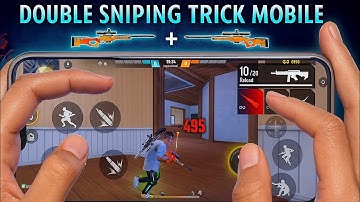 How To Use Double Sniper On Mobile[AWM + M82B]Like😈 Pc Player |NewTrick Free Fire
