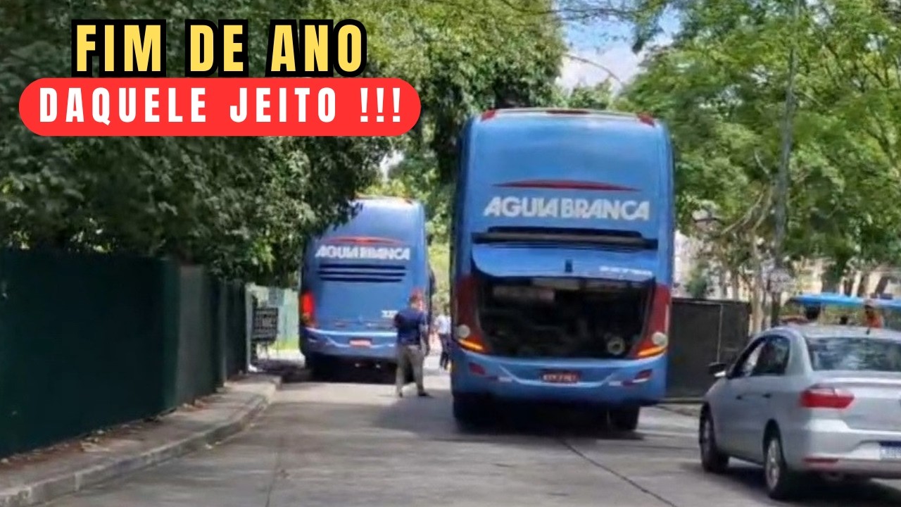 🚍🚍🚍 ÔNIBUS DA ÁGUIA BRANCA NEM CONSEGUE SAIR DO TERMINAL TIETÊ -  MOVIMENTAÇÃO INTENSA NO FIM DE ANO