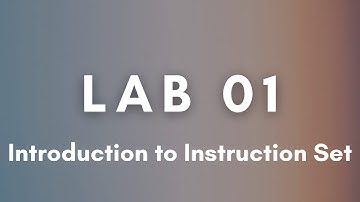 Lab1-2: Introduction to Instruction Set