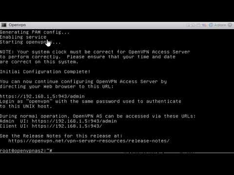 OpenVPN Access Sever install part 1 on ESXI Vmware
