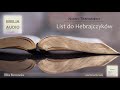 LIST DO HEBRAJCZYKÓW (Biblia Warszawska) - czyta Marian Biernacki