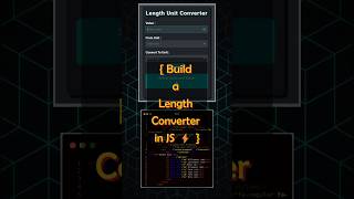 Length Converter using HTML, CSS & JavaScript ⚙️⚙️⚙️ screenshot 1