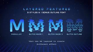Font Design: Mokoto Glitch Typeface