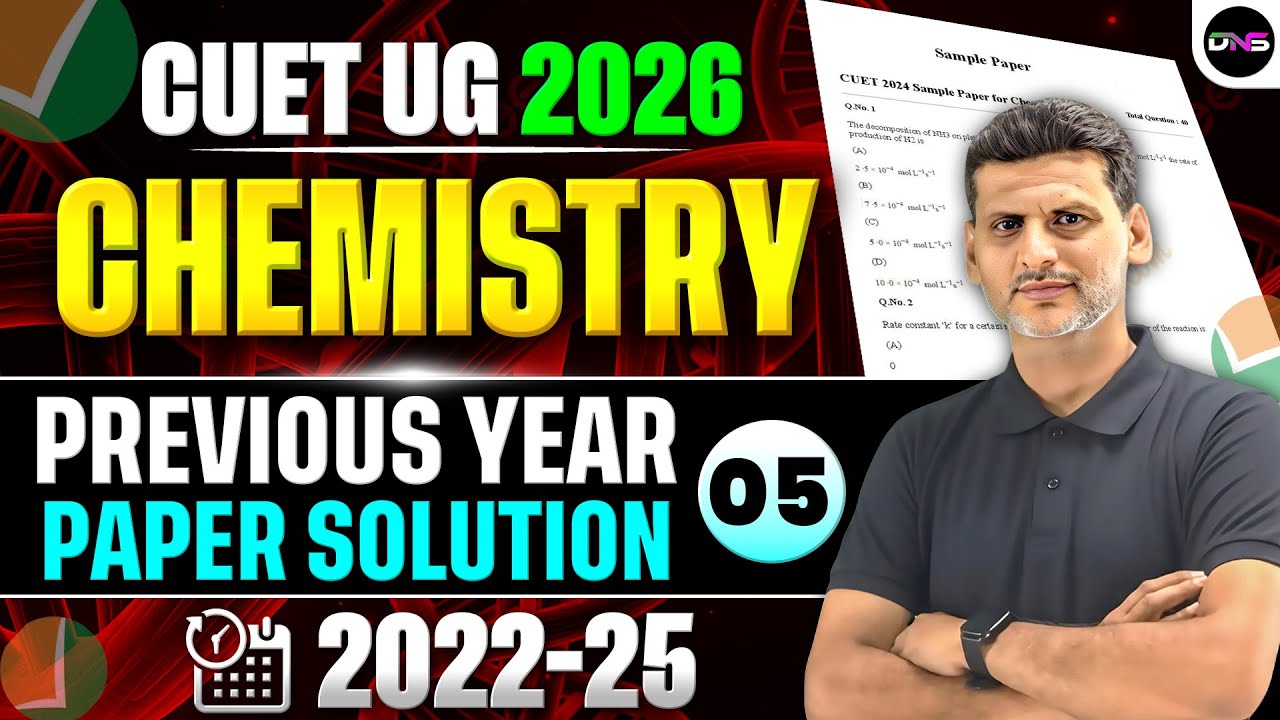 Cuet Chemistry Previous Year Question Paper| CUET 2026 Chemistry ...